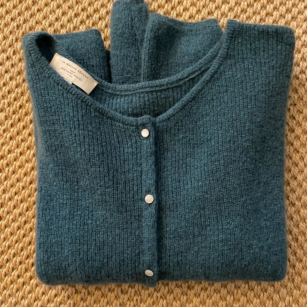 Sezane Gaspard Cardigan in Sage Green Size S